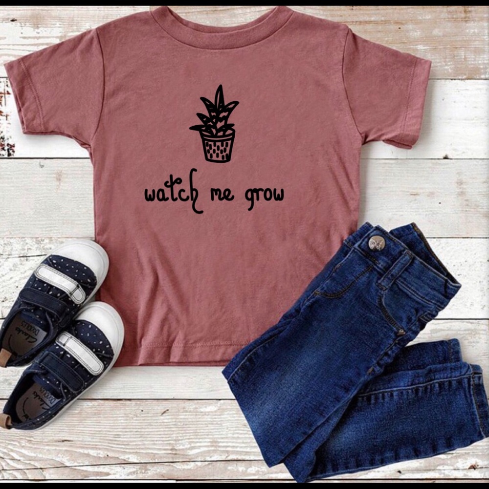 Watch me grow, unisex youth T-shirt